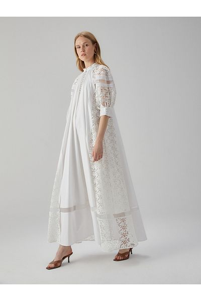 BAQA Lace Detailed Long Dress