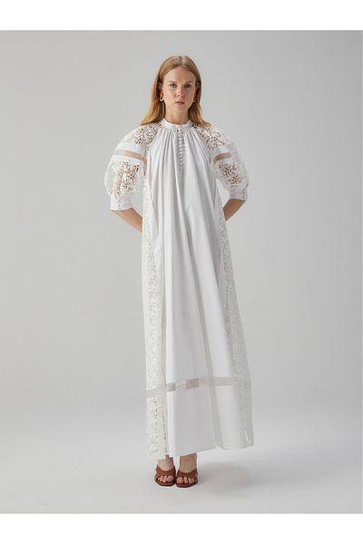 BAQA Lace Detailed Long Dress