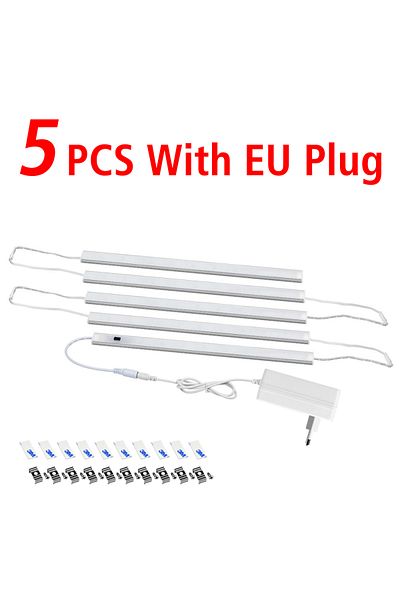 Choice 30CM WHITE 5PCS Under Cabinet Sensor Light Furniture LED Light Table Kitchen Lighting Hand Sweep Mot
