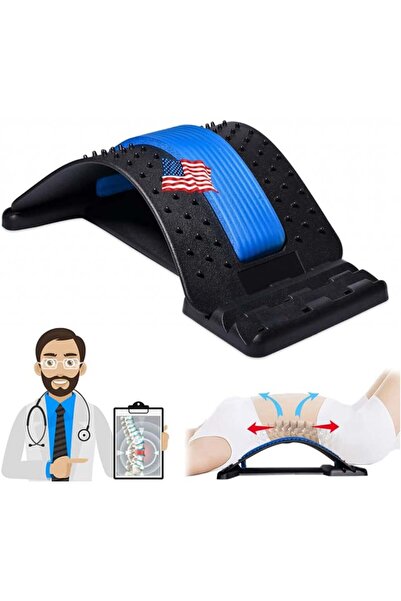 Pnrskter удължител за гръб, ABS/NBR, черно/синьо, 38,1 x 25,4 см