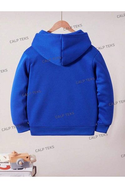 CALP TEKS Sonics Printed Thick Cotton Hooded Bottom Top Children's Set
