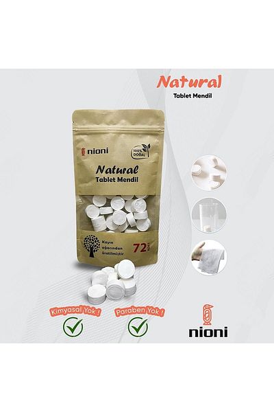 nioni Natural Tablet Wipes 72 Pieces