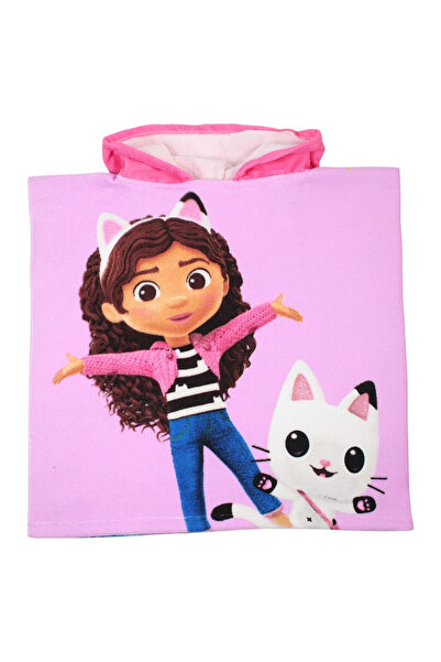 Gabby's Dollhouse Детска кърпа за баня, тип пончо, многоцветна, 50x100 см, То...