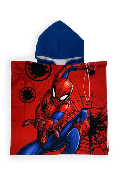 SPIDERMAN Children's bath towel, poncho type, multicolor, 50x100 cm, So fun, Spiderman