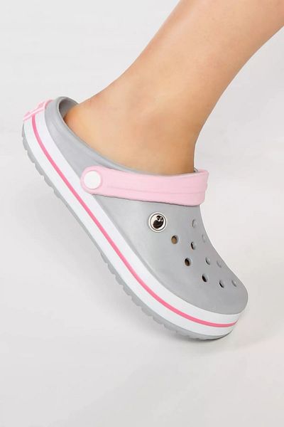 İncim Gray Pink Anatomical Orthopedic Comfort Doctor Nurse Cook Seaside Beach Daily Women's Slippers & Sandals
