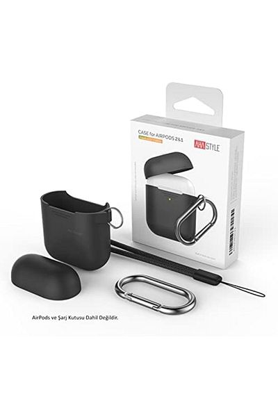 Mena Rise Murahzeshop AirPods Case AirPods 1-2 Generation Compatible Silicone Case with Stainless Belt Clip Pt06