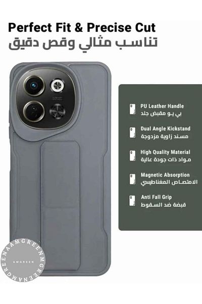 erorex Tecno Spark 30 5G Magnetic Phone Case with Hand Grip Holder