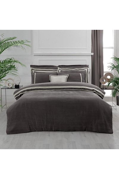 Sarev Kımera Cupro Vegan Silk Double Duvet Cover Set Brown