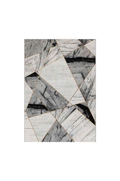 Exporgin Gold Marble 3D Digital Printing Non-slip Flooring Carpet