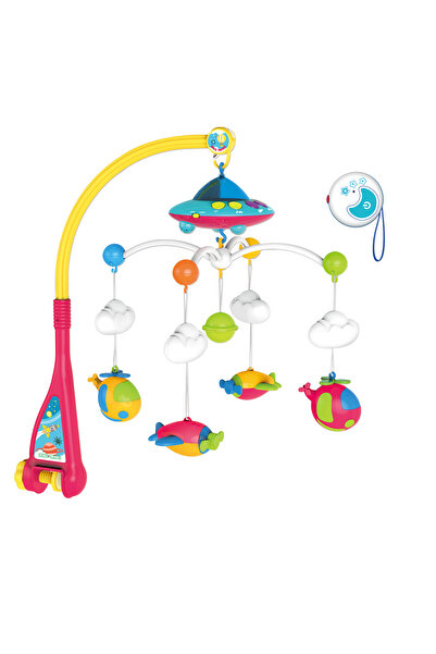 ideal STORE Въртележка за бебешко креватче Mappy с проектор, светлини и звуци