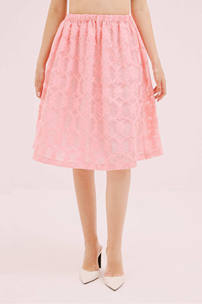 Roman Pileli Midi Boy Etek Coral Y2515060_122