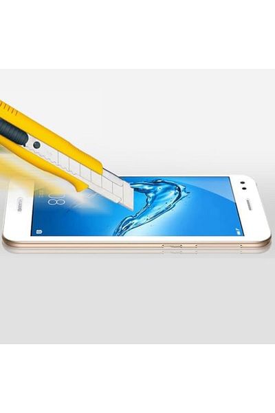 Mena Rise Diyar-ıFırsatShop P9 Lite Mini 2017 متوافق مع واقي شاشة زجاجي مقوى 5D كامل التغطية (أسود) 1