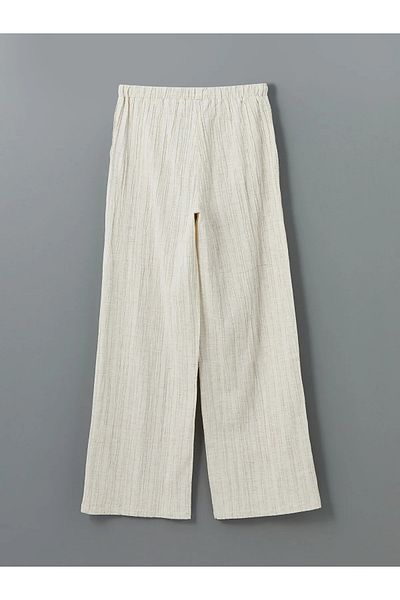 LC Waikiki Women's Linen Blended Pants with Elastic Waist
