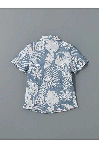 LC Waikiki Printed Viscose Boys' Shirt and Shorts 2-Piece