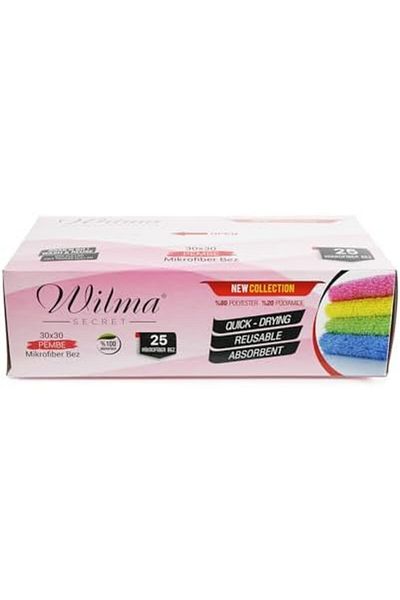 Mena Rise Şirinshop Name: Wilma Secret Microfiber Cleaning Cloth Boxed 25 Pieces – Reusable