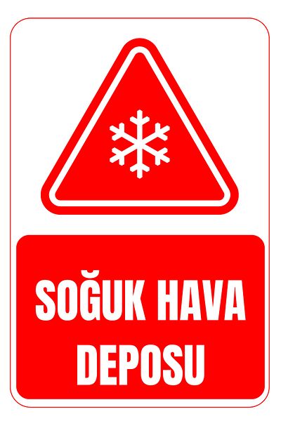 Girl Power 35 X 50 Cold Storage (Red) Foil Printing Sticker Warning Sign