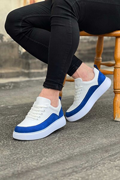 Wagoon Wg162 White Sax Orthopedic Sole Men's Casual Shoes