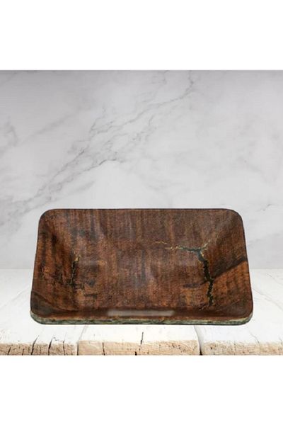 BASURRAH Turkish rectangular serving tray 14 cm
