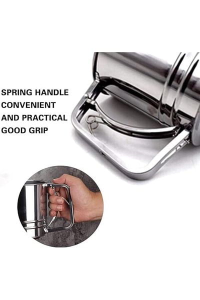 Mena Rise Metal Flour Sieve, Stainless Steel 1108107