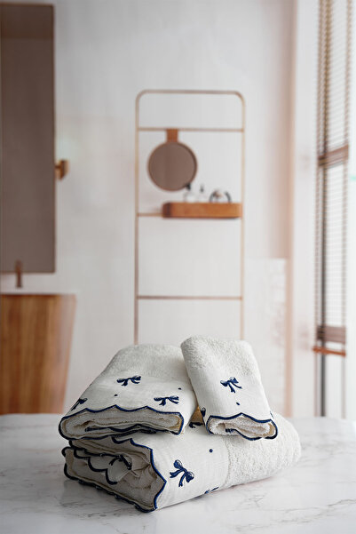 Nazik Home Рушник Serena з вишивкою у вигляді бантика (30 x 50 см)