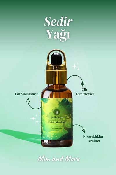 Mim and More Cedar Oil - 100% Natural Essential Oil, 10 ml