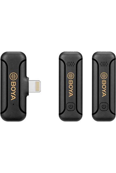 BOYA BY-WM3T2-D2 İkili Lightning Kablosuz Yaka Mikrofonu iphone/ipad