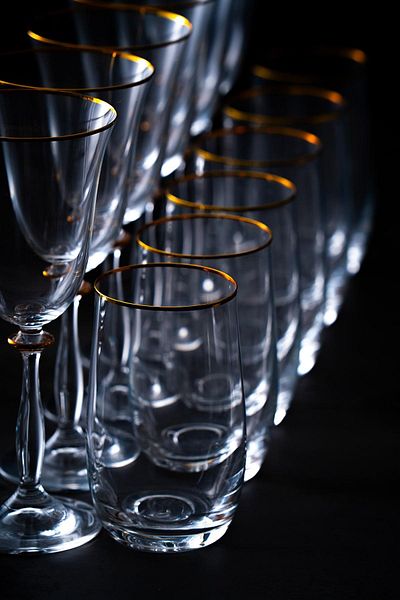 ACAR Maxwell Gold 25 Piece Glass Set