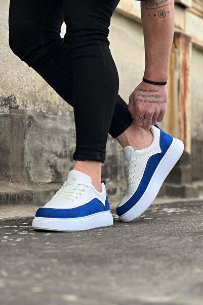 Wagoon Wg162 White Sax Orthopedic Sole Men's Casual Shoes