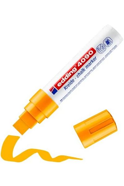 Mena Rise Diyar-Ifırsatshop 4090 Chalk Marker - Phosphorescent Orange - 1 Chalk Marker - 4-15 mm Cut Tip