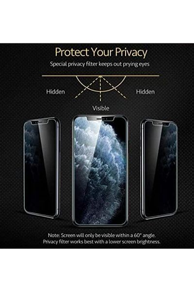 Mena Rise واقي شاشة Ghost 6D GLASS متوافق مع Diyar-ıFırsatShop A02 / A02S، A02 / A02S Privacy Screen K