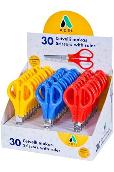 AC BOX Rulers O. Scissors, 30S, Yl Ac Box 861931