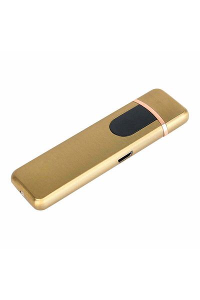 MBrands Brichetă electronică 2.0, aprindere tactilă, fără gaz, încărcare USB, albastră