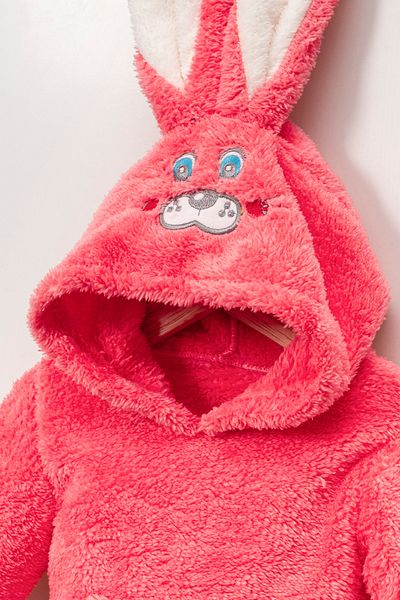 Teddy Pie Cute Rabbit Pattern Hooded Children's Bottom Top Set