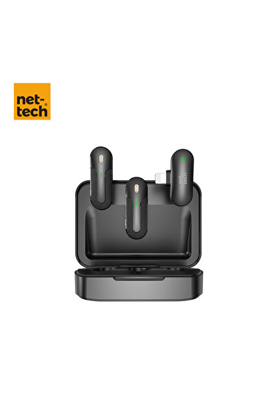 Boğazören ikili yaka kablosuz yaka mikrofonu iphone lightning 11/12/13/14 pro max serileri uyumlu