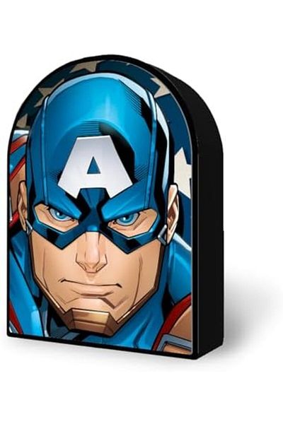 Mena Rise Şirinshop 3D - Captain America - 300 Piece Puzzle - Metal Box 1108107
