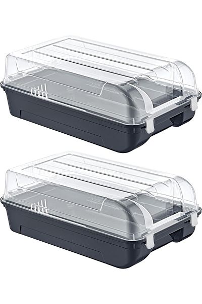 Mena Rise Diyar-Ifırsatshop Set of 2 Men's Anthracite Shoe Box 1017157
