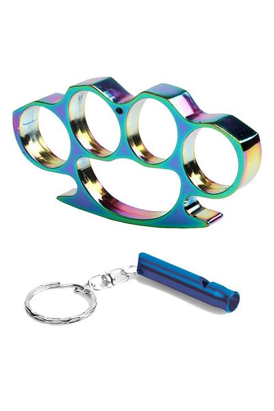 dalimag Set Fluier supravietuire si Pumnal Rainbow Blast