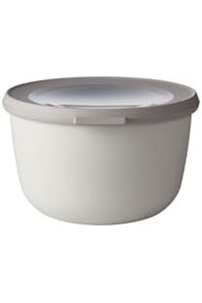 Mena Rise Şirinshop Cirqula Round Multi-Purpose Bowl – Nordic White – 1000 ml Volume – Removable