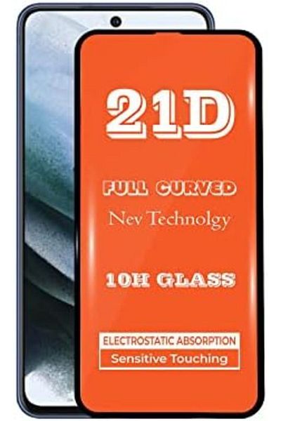 Mena Rise Diyar-ıFırsatShop CONTACT واقي شاشة مقوى 21D مغطى بالكامل متوافق مع هاتف Galaxy S21 FE