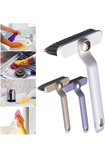 Mena Rise Şirinshop Area Cleaning Brush, 360 °   Rotatable Multifunctional Hard Bristle Narrow Area Brush