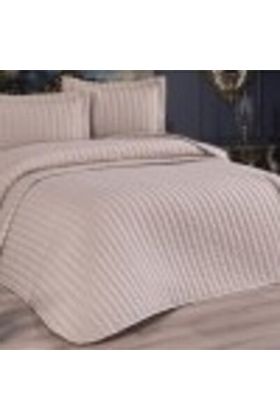 DOWRY Cuvertura matlasata 250x260 cm si 2 fete de perna, Dublin Cappucino