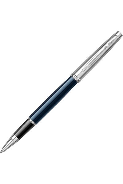 Mena Rise Sirinshop Metropolis 800 Rollerball Pen Semi Chrome Navy Blue 1108107