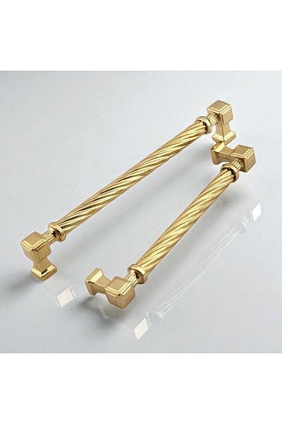 Badem10 Burma Gold Mâner metalic din aur 160 mm Sertar de mobilier Dulap de bucătărie Mâner de ușă modern