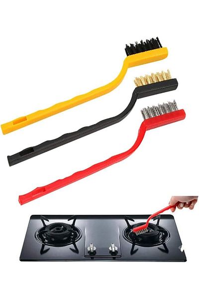 Mena Rise Şirinshop Pieces Metal Wire Brush Aygaz Rust-Free Stains Cleaning Brush 1108107