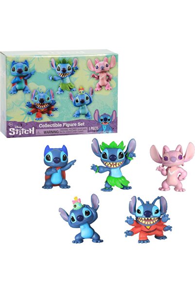Disney Lilo & Stitch Collectible Stitch Figure Set, 5-Pieces