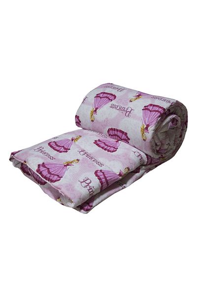 Emimona Pilota pentru Iarna model Princess roz, 100x120 cm,o persoana, fata bumbac, 400PIL-120-30