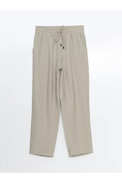 LC Waikiki Carrot Cut Women's Trousers with Elastic Waist