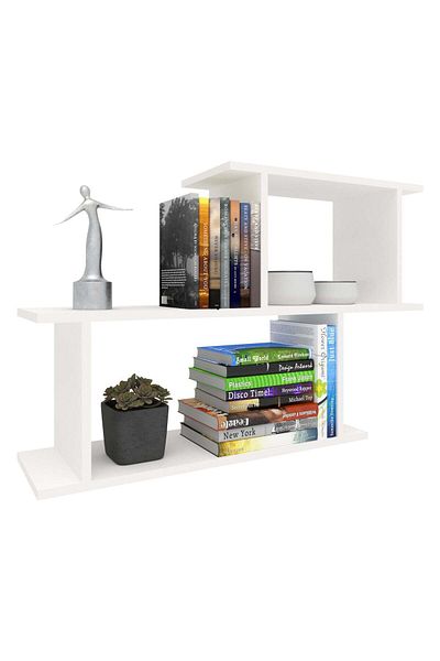 haaus.ro Shelf house Rico V2, Alba, L 100 x w 25 x H 65 cm