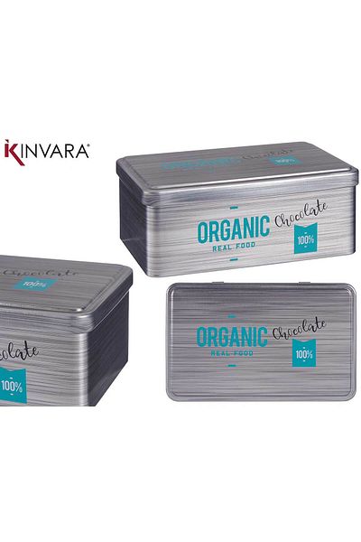 kinvara Metal Box with Lid for Chocolate