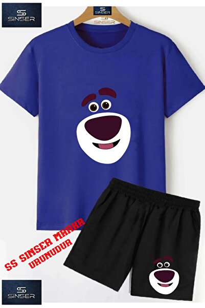 SS SİNSER Tricou cu gât rotund cu imprimeu special „BEAR SMILING FACE” UNISEX...